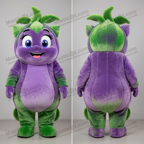 Lavender leafy beanstalk mascot - Masticot.com