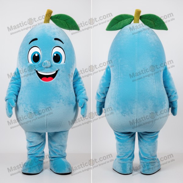 Mascota de mango redondeada color azul cielo - Masticot.com