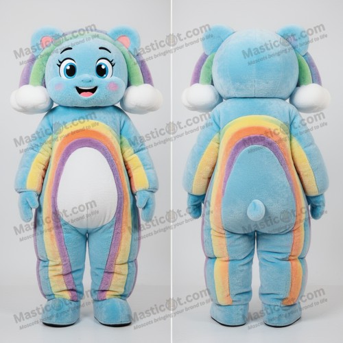 Azure vibrant rainbow mascot - Masticot.com