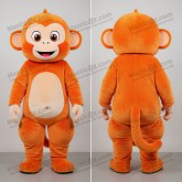 Rust orange playful capuchin monkey mascot - Masticot.com