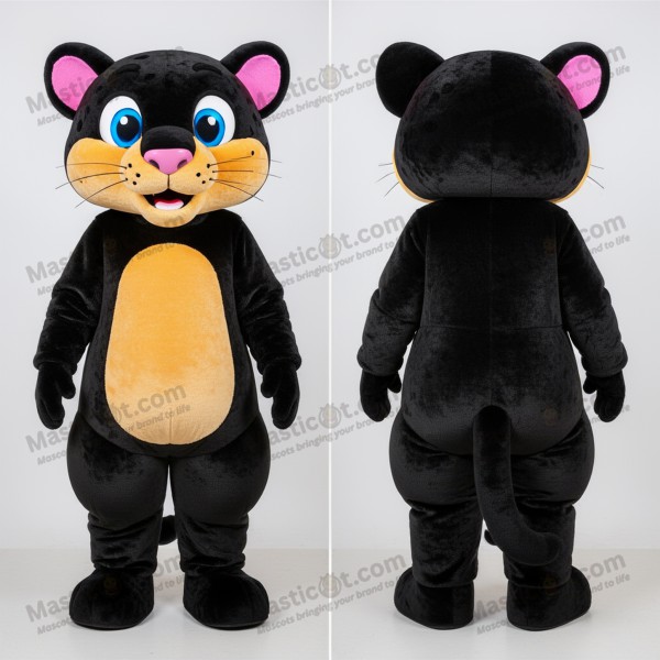 Ebony Sleek Jaguarundi Mascot - Masticot.com