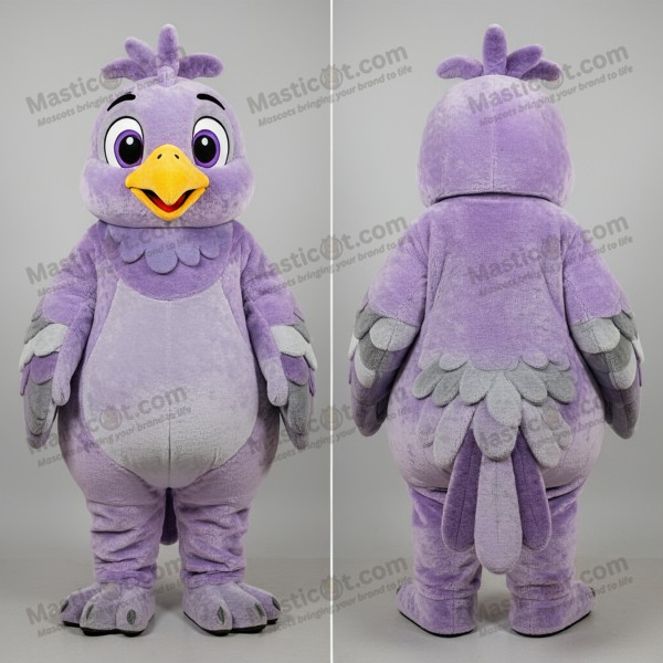 Levandulový plyšový maskot holuba vlčského - Masticot.com