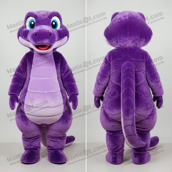Vibrant purple scaled python mascot - Masticot.com