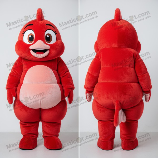 Coral red fish ceviche mascot - Masticot.com