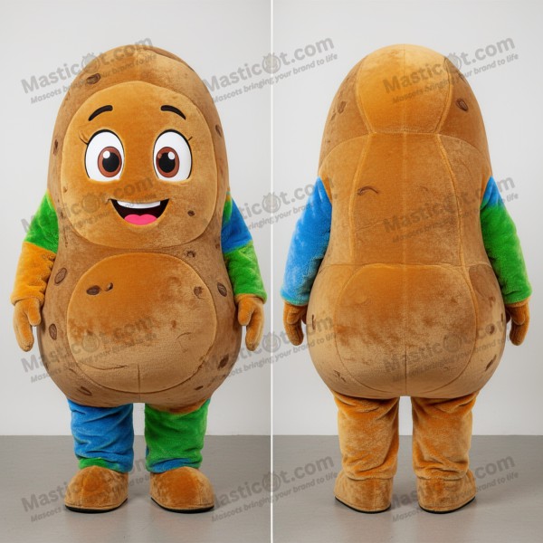 Velvety midnight blue regal potato mascot - Masticot.com