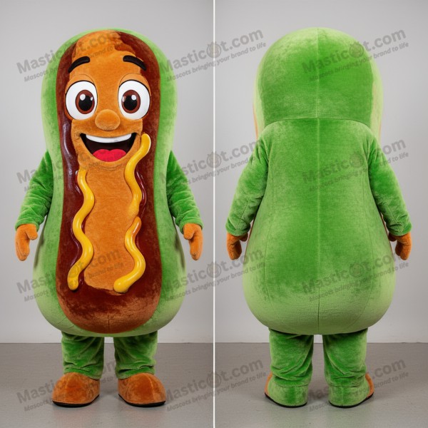 Spiced Yellow Playful Currywurst Mascot - Masticot.com