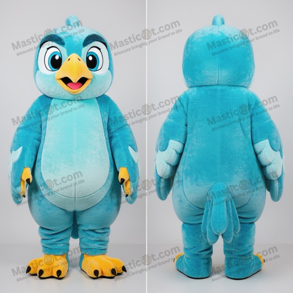 Cyan majestic falcon mascot - Masticot.com