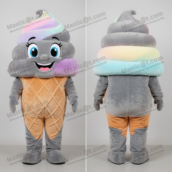 Myk grå is-maskot - Masticot.com