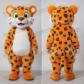 Rostorange fläckig leopardmaskot - Leopard - MASTICOT_713 - Masticot.com
