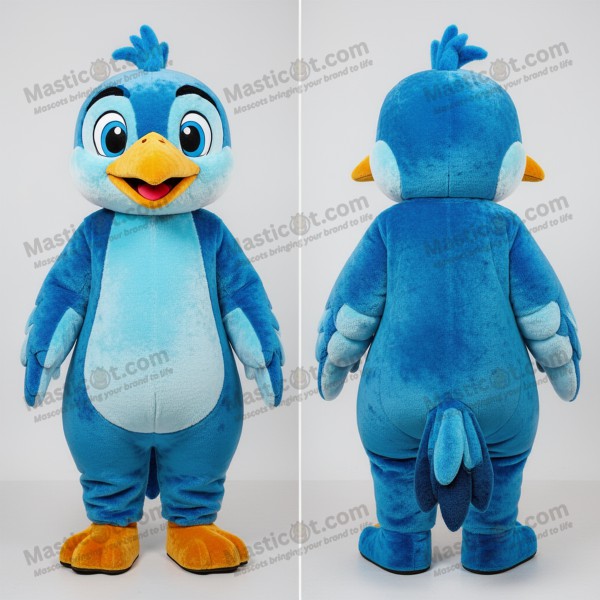 Mascotte en peluche du Pic vert cyan - Masticot.com