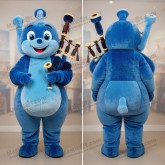 Fløyelsmyk bagpipe-maskot - Sekkepipe - MASTICOT_7472 - Masticot.com