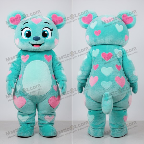 Turkisfarget Hjertebetrukket Allianse Maskot - Masticot.com