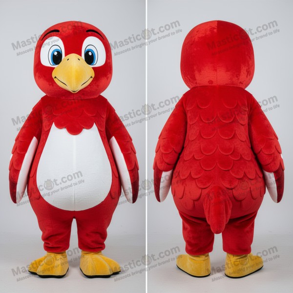 Crimson feathered albatross mascot - Masticot.com
