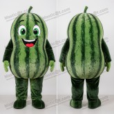 Emerald green plump watermelon mascot - Masticot.com