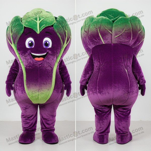 Živá červená sametová maskot zelí - Masticot.com