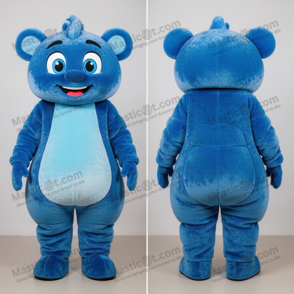 Mascota de tikka masala azul vibrante - Masticot.com