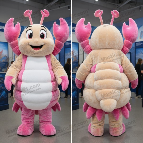 Bisque Colored Rounded Lobster Bisque Mascot - Masticot.com