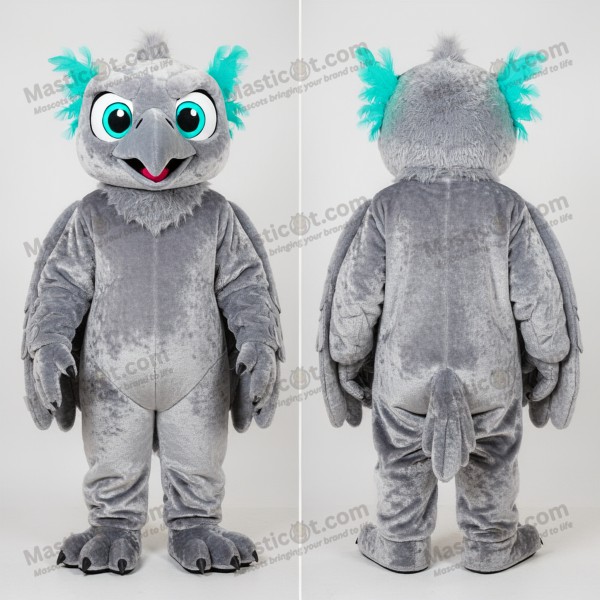 Sølvtegnet Gribbe Maskot - Masticot.com