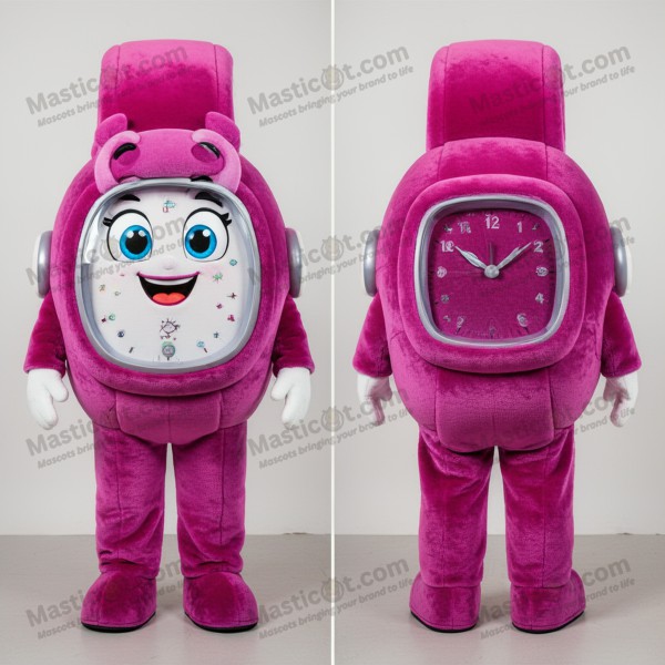 Růžový kulatý náramek maskot na zápěstí - Masticot.com