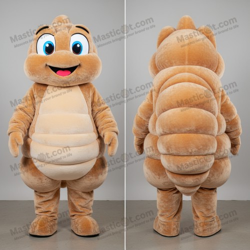 Tan rounded hermit crab mascot - Hermit Crab - MASTICOT_7557 - Masticot.com