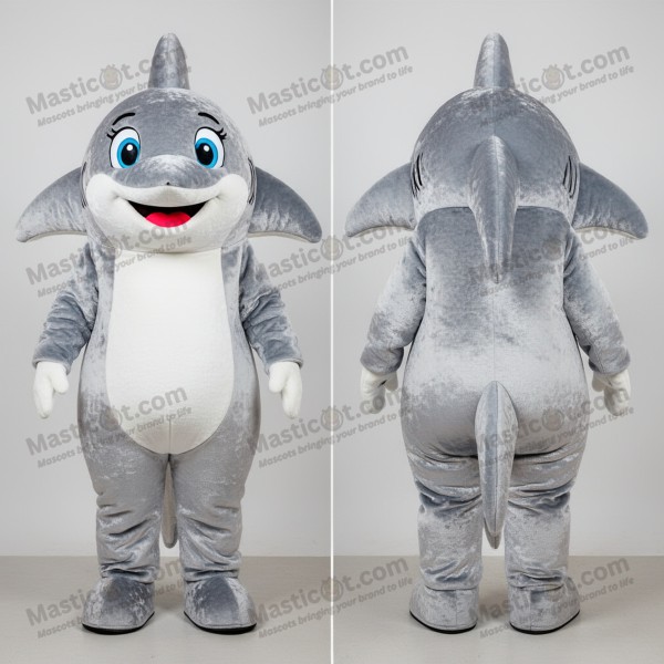 Silver sleek ray mascot - Masticot.com