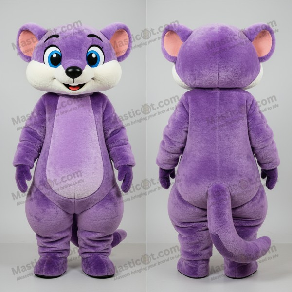 Lavender soft mongoose mascot - Masticot.com