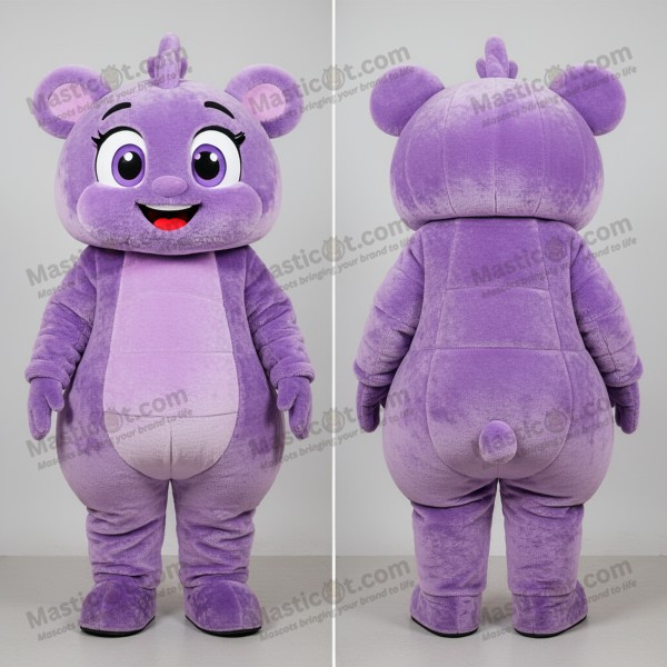 Lavendelgradient gyro-maskot - Masticot.com