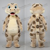 Beige vriendelijke python mascotte - Masticot.com