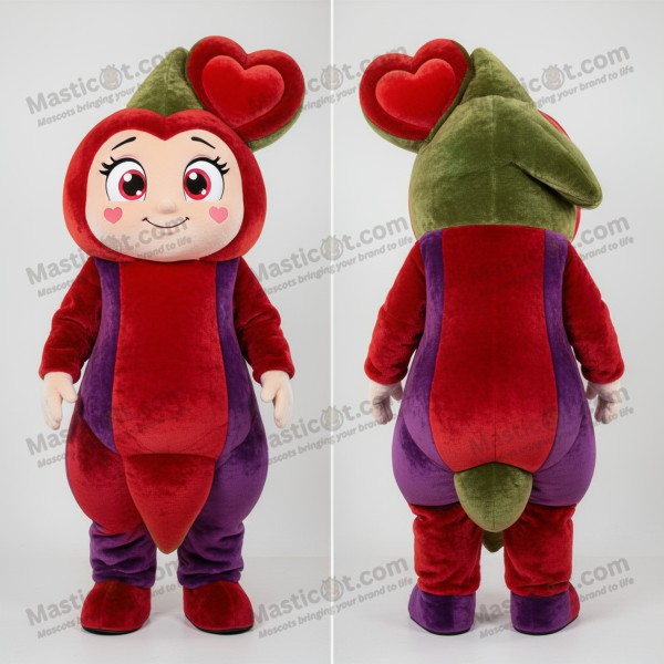 Crimson Heart-Tip Arrow Of Love Mascot - Masticot.com
