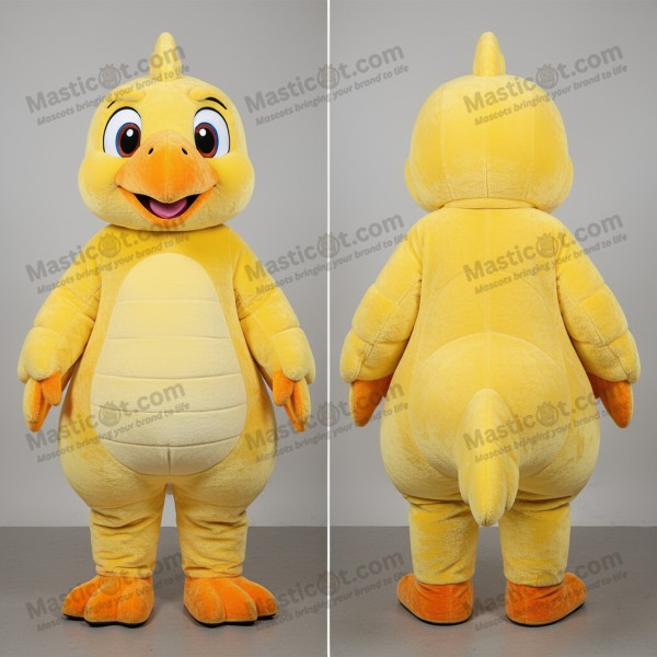 Žlutý ptačí archeopteryx maskot - Masticot.com