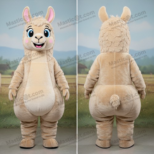 Beig fluffig llamamasott - Lama - MASTICOT_7678 - Masticot.com