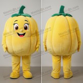 Glad gul pumpkin-maskot - Masticot.com