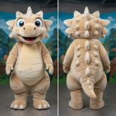 Disfraz de anquilosaurio acorazado beige - Masticot.com