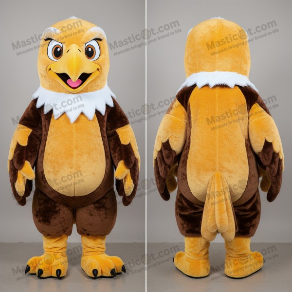 Golden majestic bald eagle mascot - Masticot.com