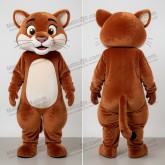 Rust orange playful puma mascot - Masticot.com