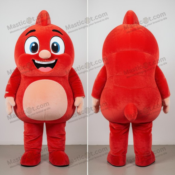 Crimson Cartoon Ceviche Mascot - Masticot.com