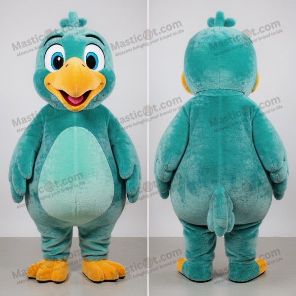 Mascot ptáka dodo v tyrkysovém sametu - Masticot.com