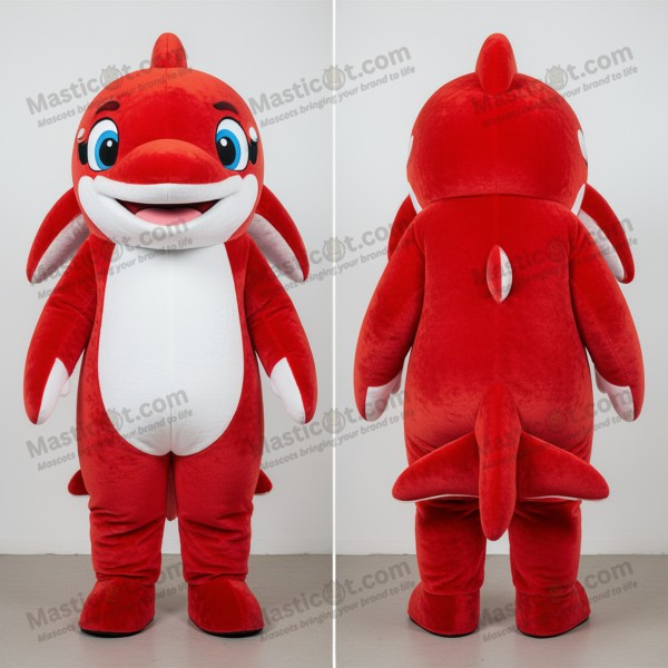 Krimsfarget slank spekkhogger-maskot - Masticot.com