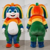 Emerald Green Cartoon Rainbow Mascot - Masticot.com