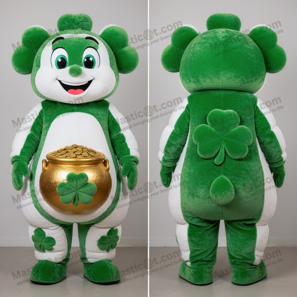 Emerald Green Padded Irish Flag Mascot - Masticot.com