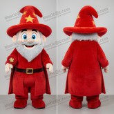 Rød magiker-maskot - Masticot.com