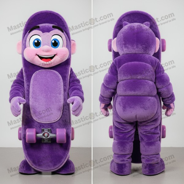 Lilla sporty skateboardmaskot - Masticot.com