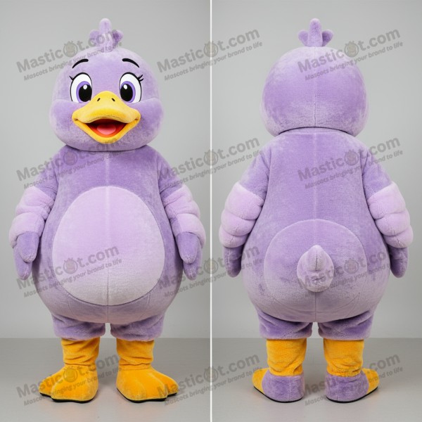 Lavender Round Geese Mascot - Masticot.com