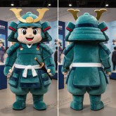 Mascotte samouraï rembourrée bleu sarcelle - Samouraï - MASTICOT_766 - Masticot.com