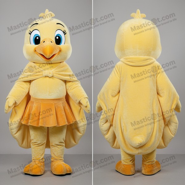 Buttery Yellow Velvety Albatross Mascot - Masticot.com