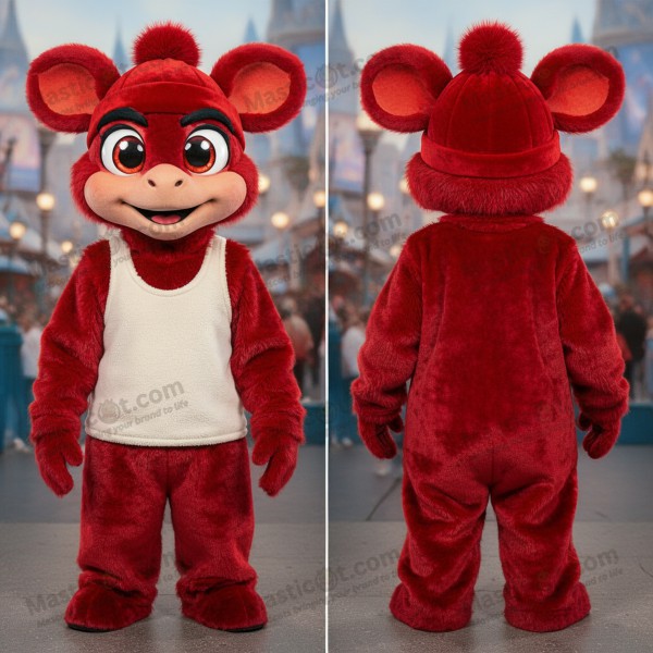 Crimson plush hydra mascot - Masticot.com