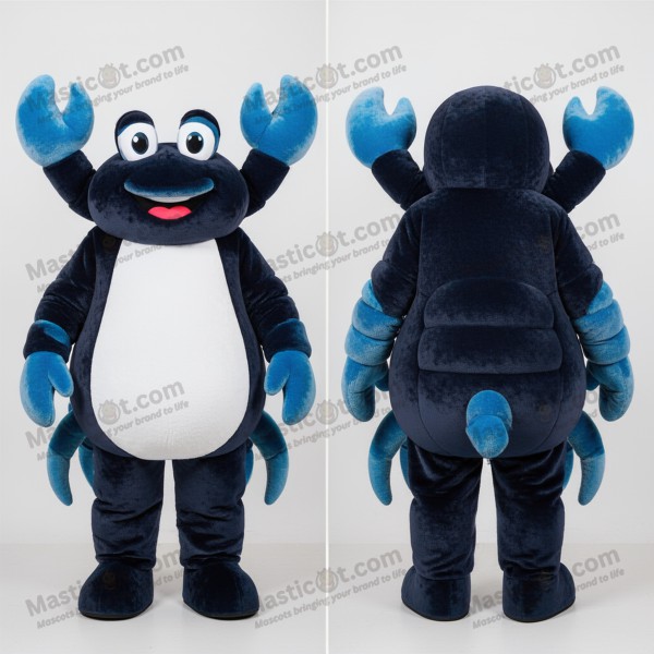 Navy Rounded Crab Mascot - Masticot.com