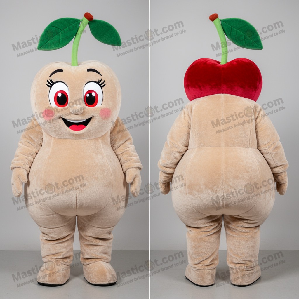 Crimson round cherry mascot - Masticot.com