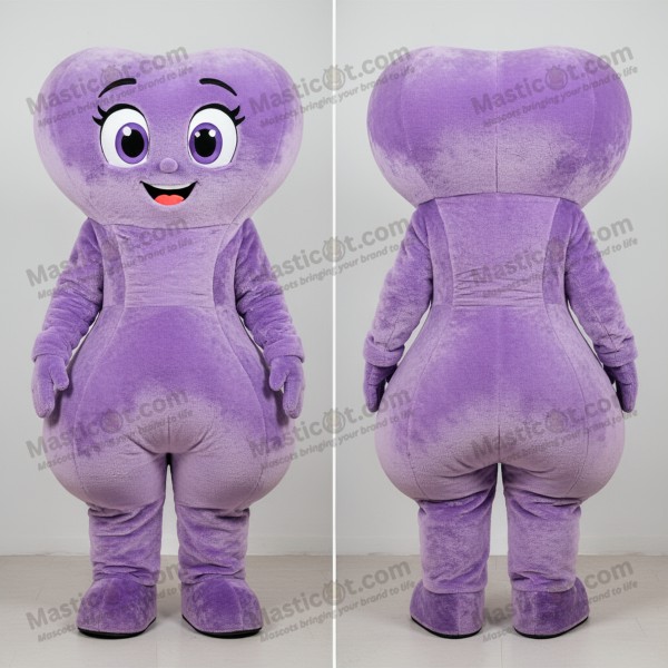 Lavender Plush Hourglass Mascot - Masticot.com