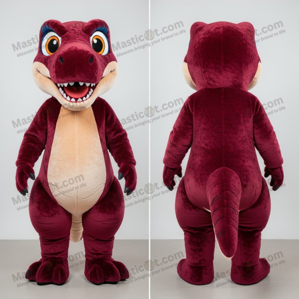 Maroonowy Kreskówkowy Utairaptor - Maskotka - Masticot.com